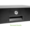 Cajón para gabinete de servidor de 19 pulgadas, montaje en rack, bloqueo para DJ, con llave, 3U NavePoint