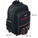 Mochila con ruedas Negro UBERMANN