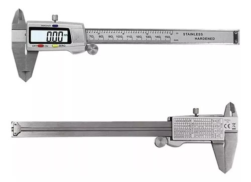 Pie De Metro Digital Acero Inoxidable 0-150mm Calibrador