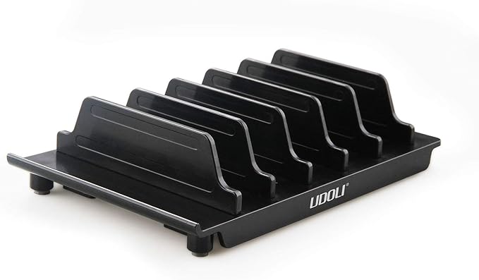 Soporte universal ajustable para múltiples dispositivos, soporte de muelle para teléfono celular, soporte de escritorio para iPhone, Samsung Galaxy, Google, Nexus, Kindle (negro)