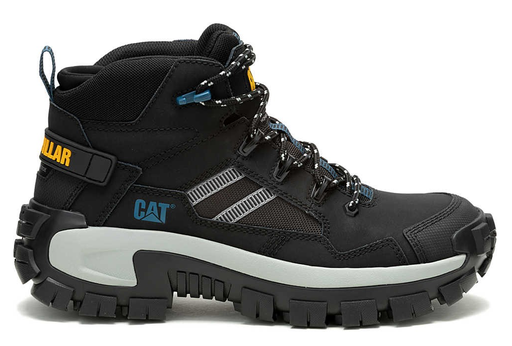 [P91664-N11] Bota de Seguridad cuero CAT Invader Mid Vent CT Negro Hombre