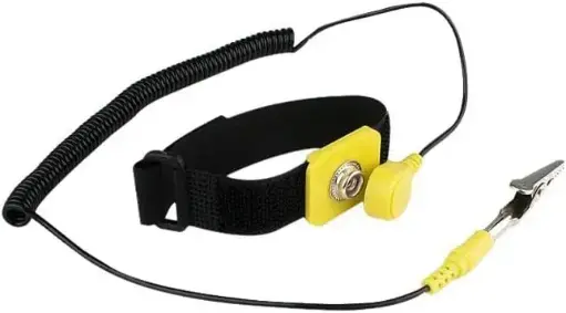 [RTK-002-PK] Rosewill Correa de muñeca antiestática, correa ESD, pulsera antichoque con clip de cocodrilo de alambre a tierra, cordón extra largo desmontable (Pack 10 und)